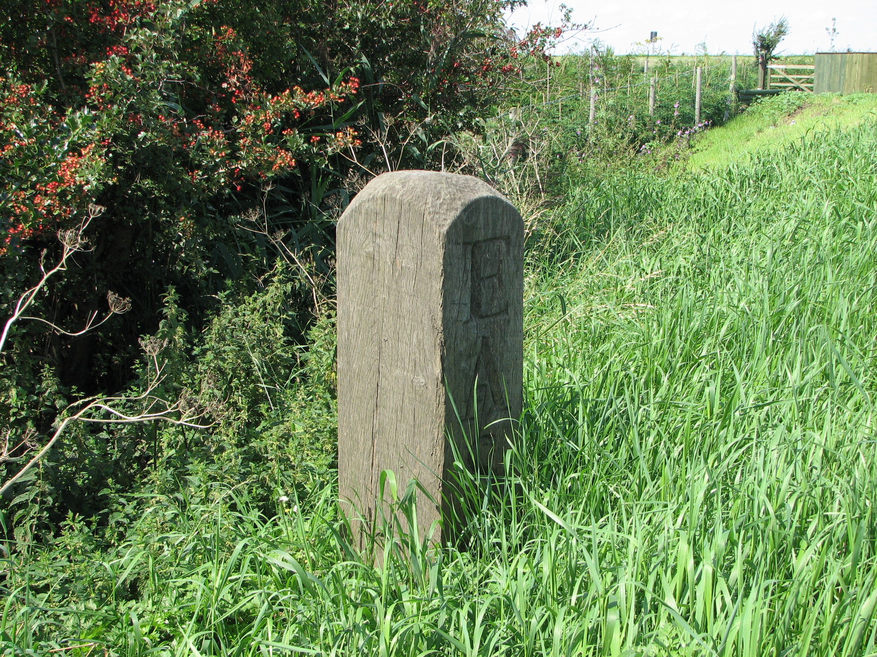 Greenwich Meridian Marker; England; Cambridgeshire; Doddinton